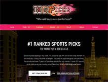 Tablet Screenshot of hcpicks.com